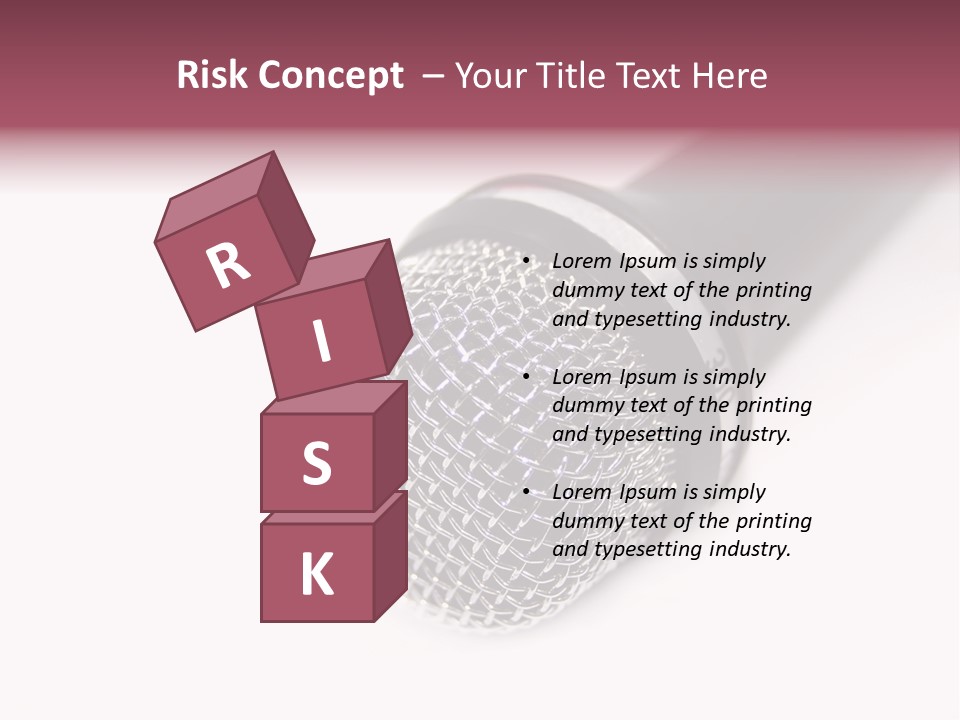 Verst Metallisch Nachricht PowerPoint Template