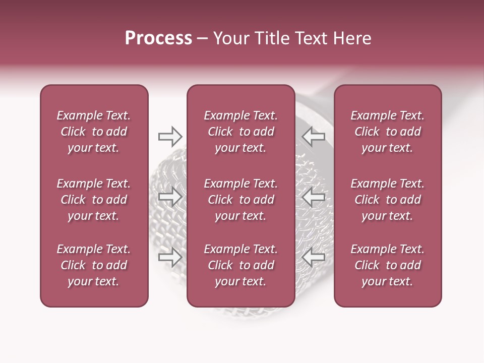 Verst Metallisch Nachricht PowerPoint Template