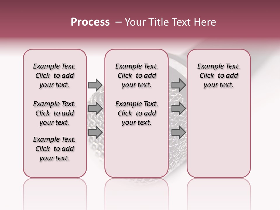 Verst Metallisch Nachricht PowerPoint Template