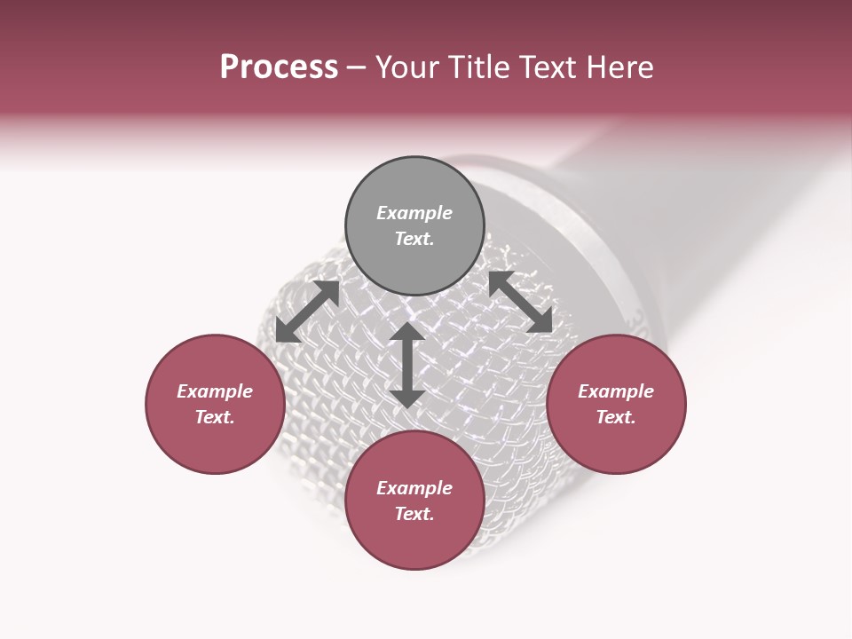 Verst Metallisch Nachricht PowerPoint Template