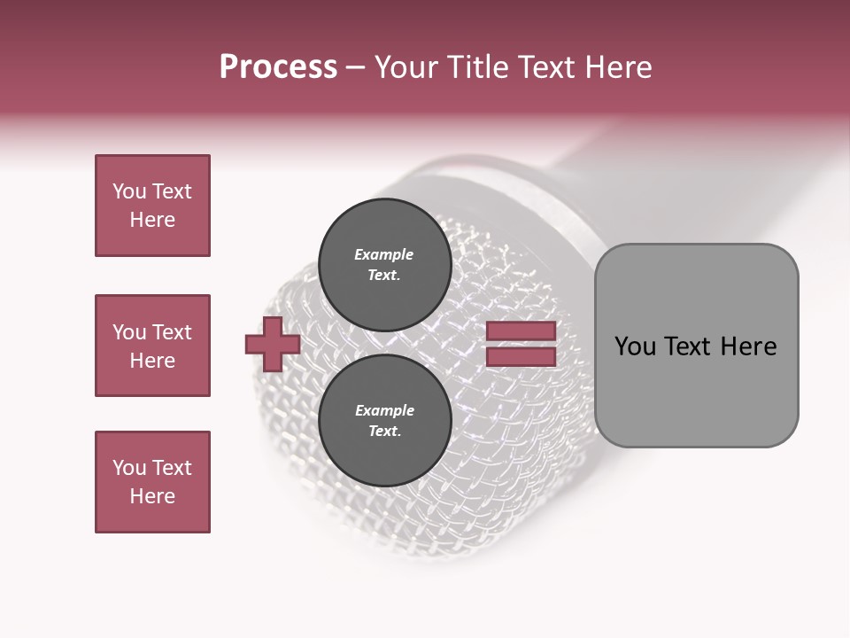 Verst Metallisch Nachricht PowerPoint Template