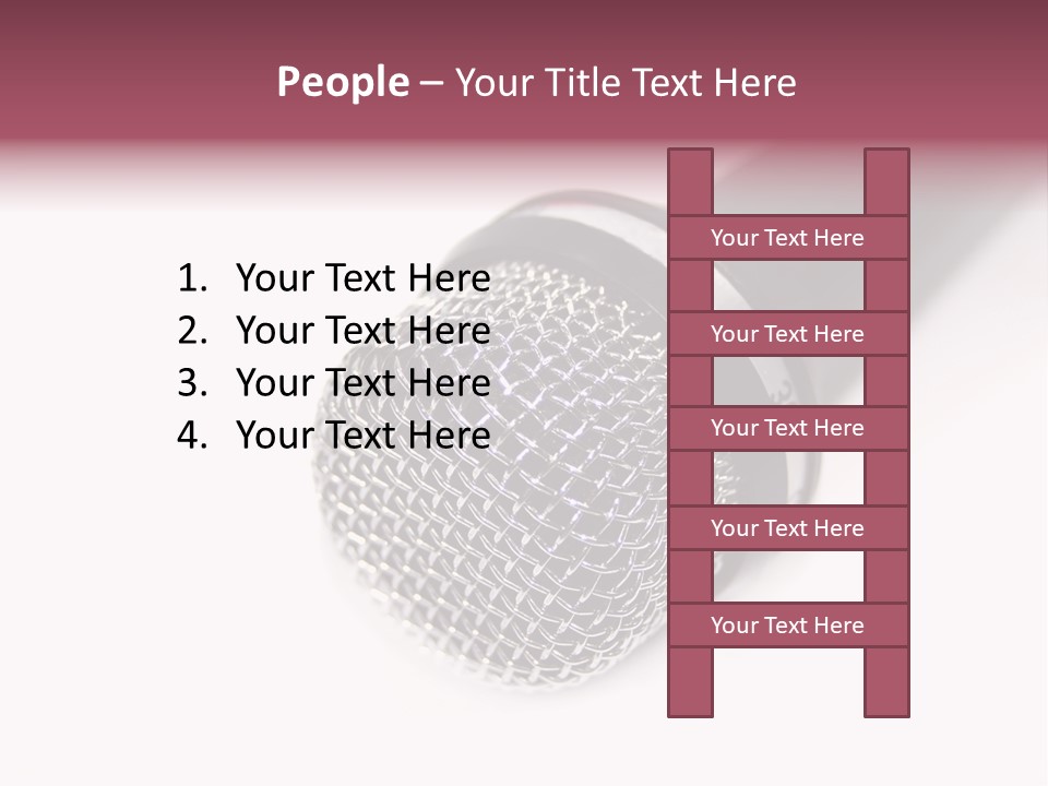 Verst Metallisch Nachricht PowerPoint Template