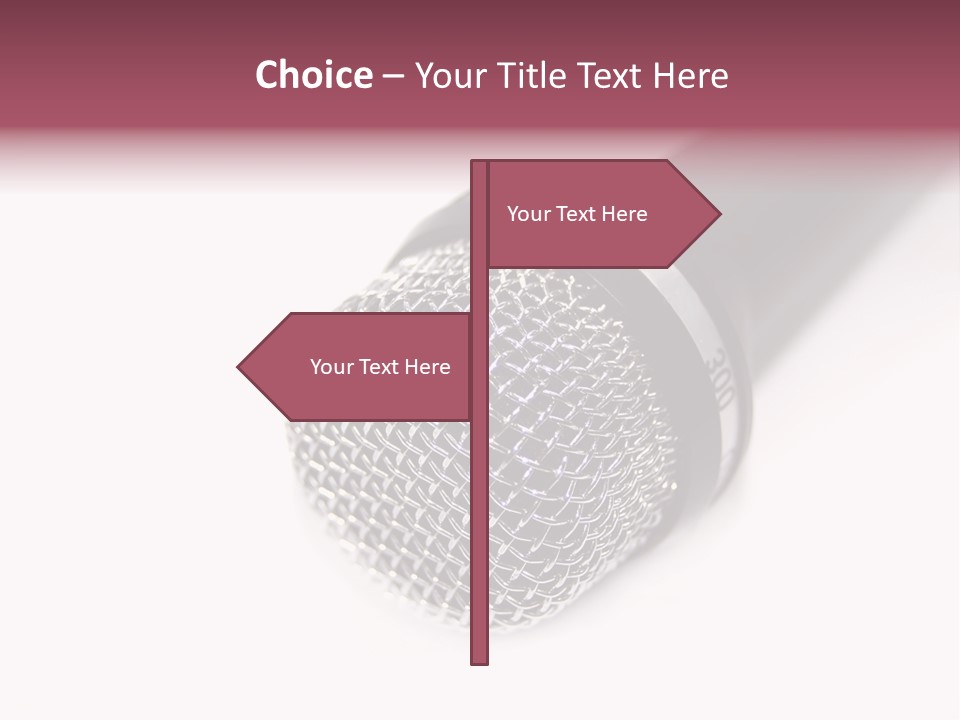 Verst Metallisch Nachricht PowerPoint Template