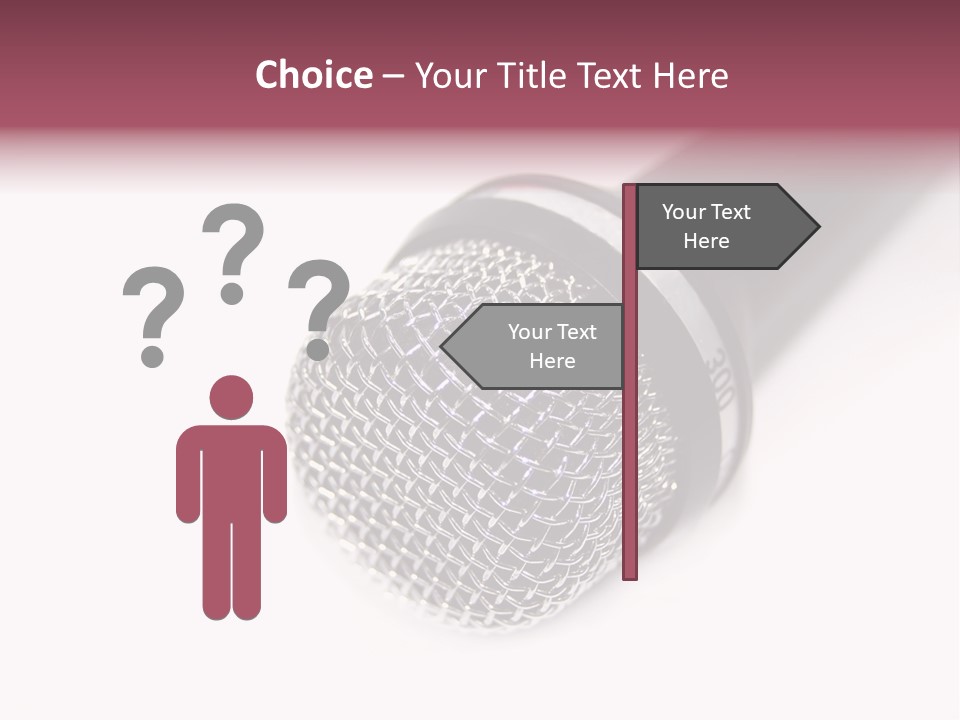 Verst Metallisch Nachricht PowerPoint Template