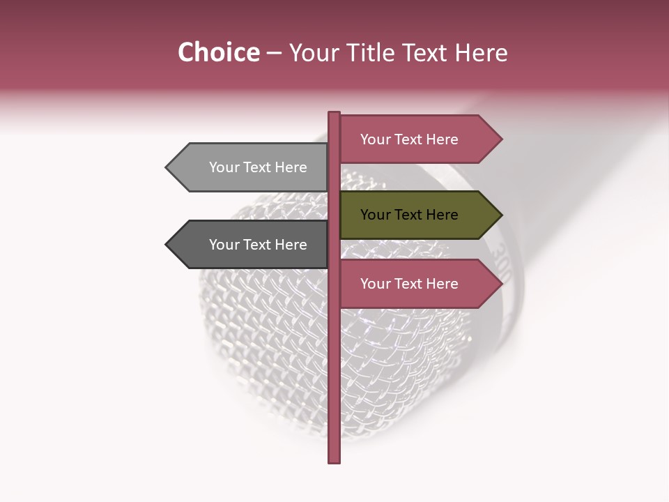 Verst Metallisch Nachricht PowerPoint Template