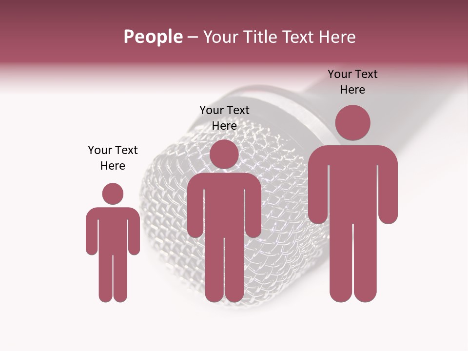 Verst Metallisch Nachricht PowerPoint Template