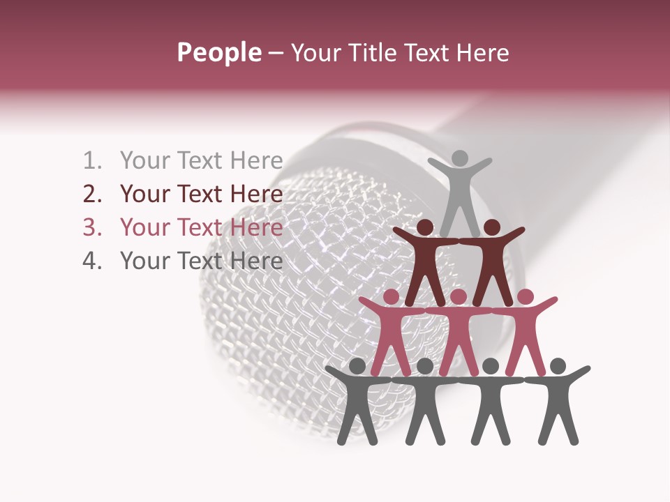 Verst Metallisch Nachricht PowerPoint Template