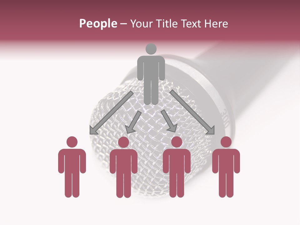 Verst Metallisch Nachricht PowerPoint Template