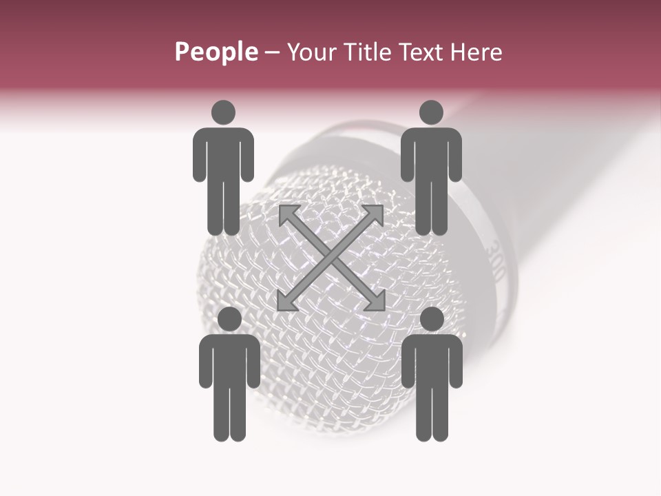 Verst Metallisch Nachricht PowerPoint Template