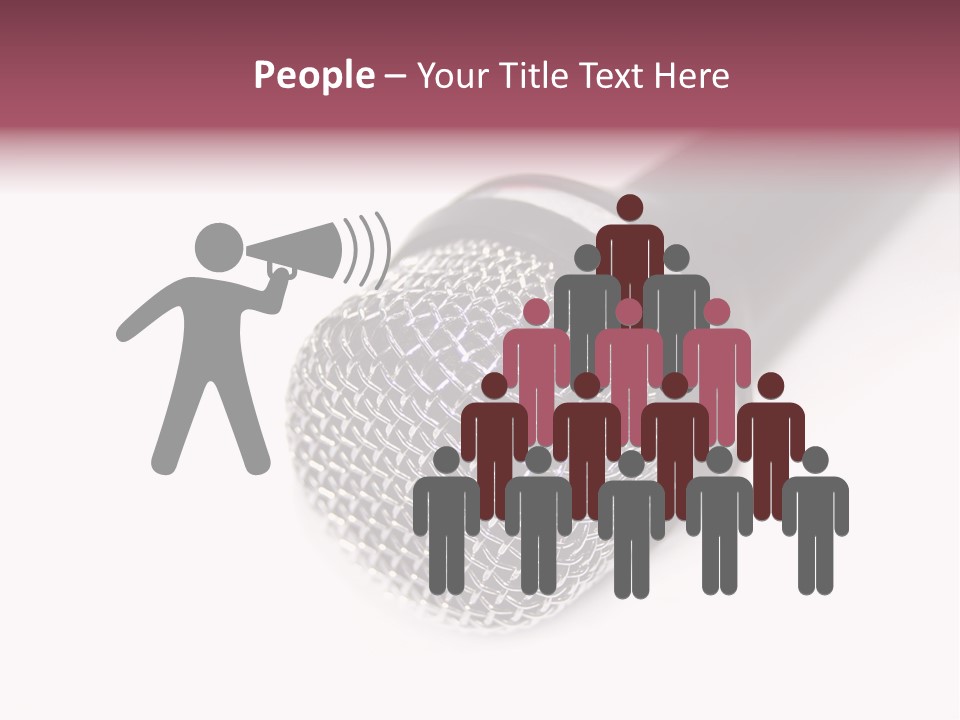 Verst Metallisch Nachricht PowerPoint Template