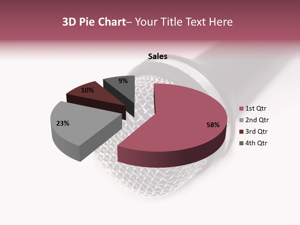 Verst Metallisch Nachricht PowerPoint Template