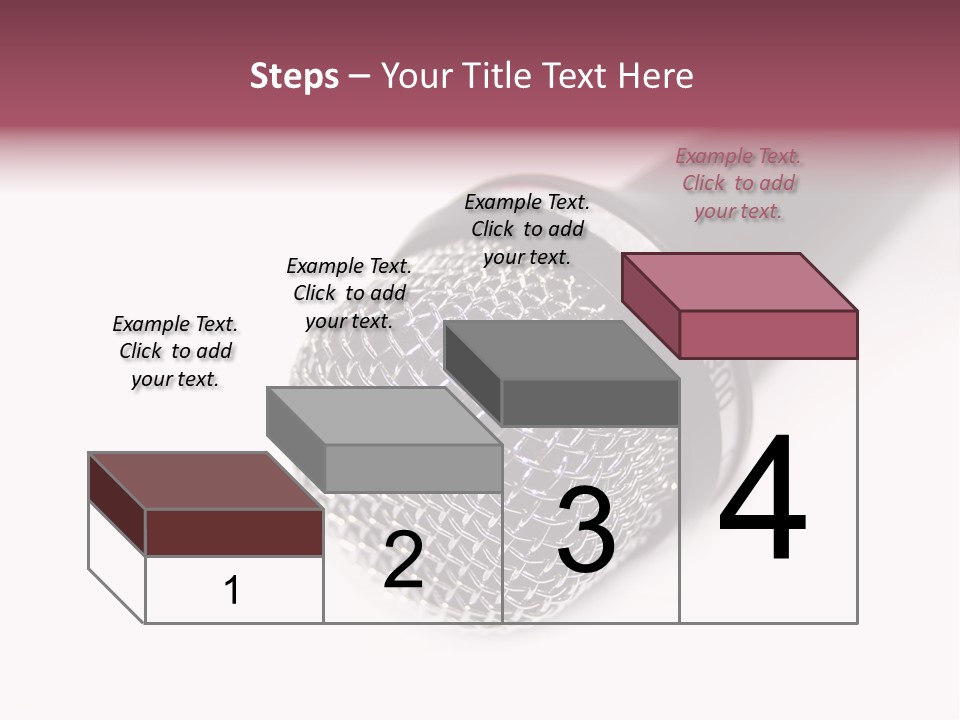 Verst Metallisch Nachricht PowerPoint Template