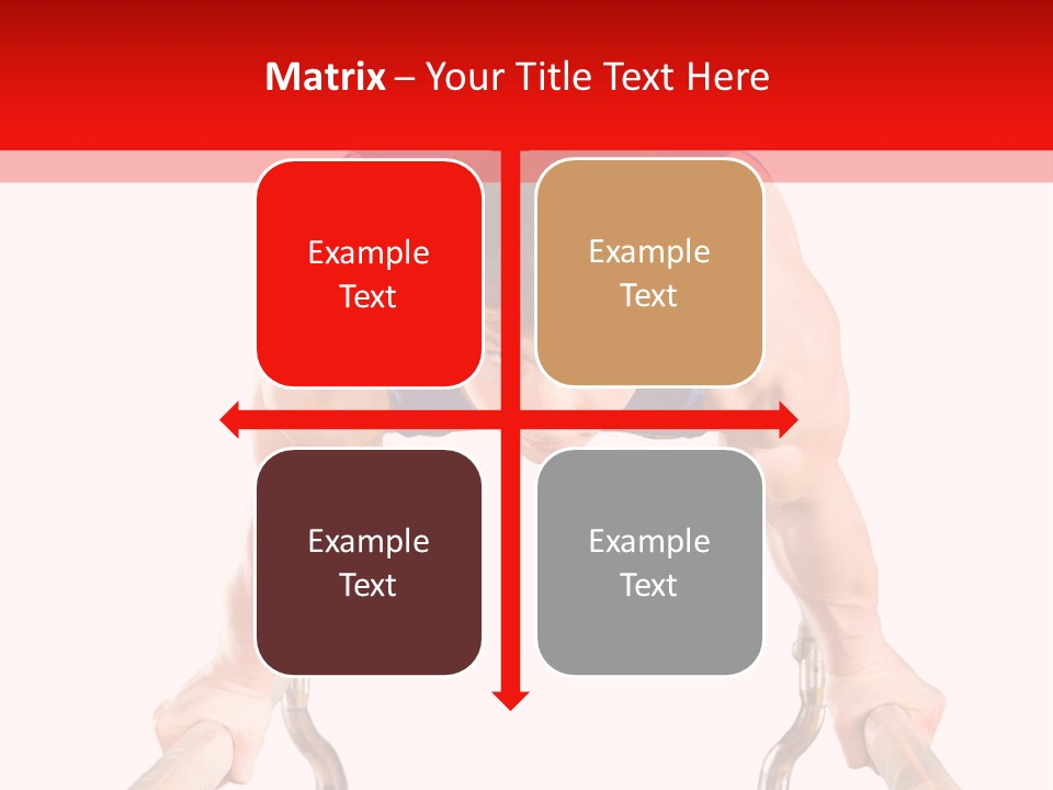 Vertical Person Gymnast PowerPoint Template