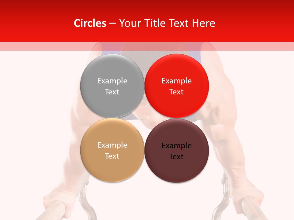 Vertical Person Gymnast PowerPoint Template