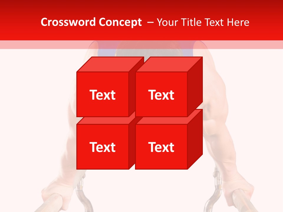 Vertical Person Gymnast PowerPoint Template