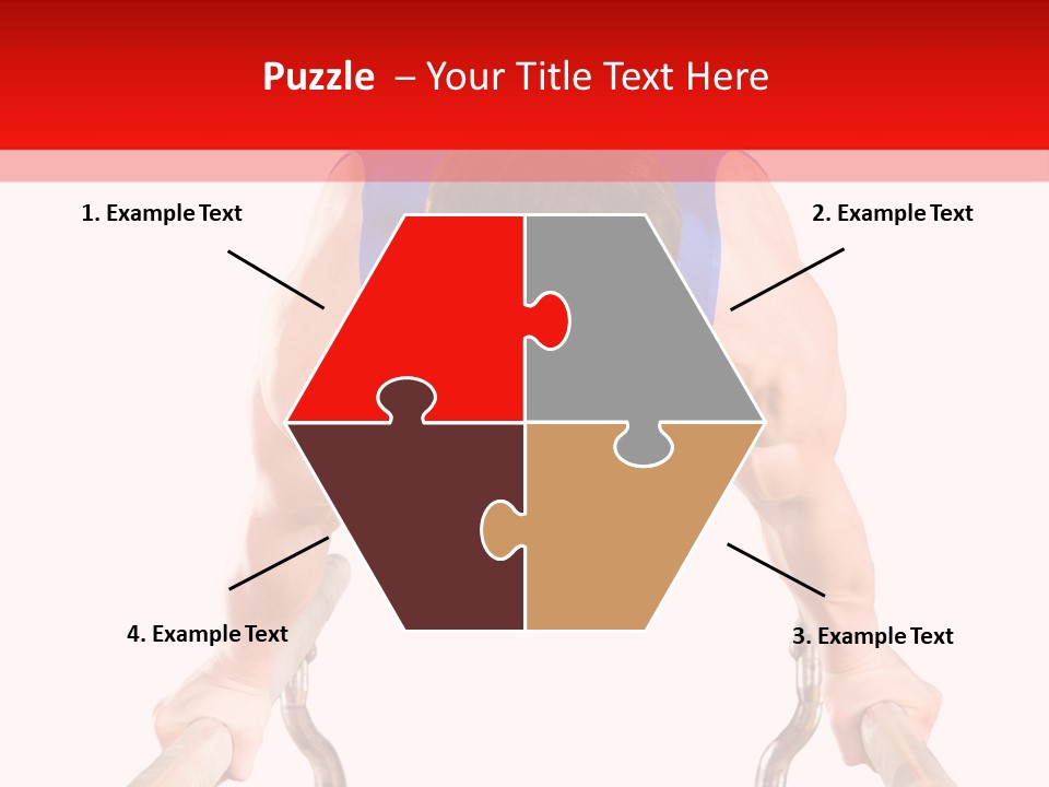 Vertical Person Gymnast PowerPoint Template