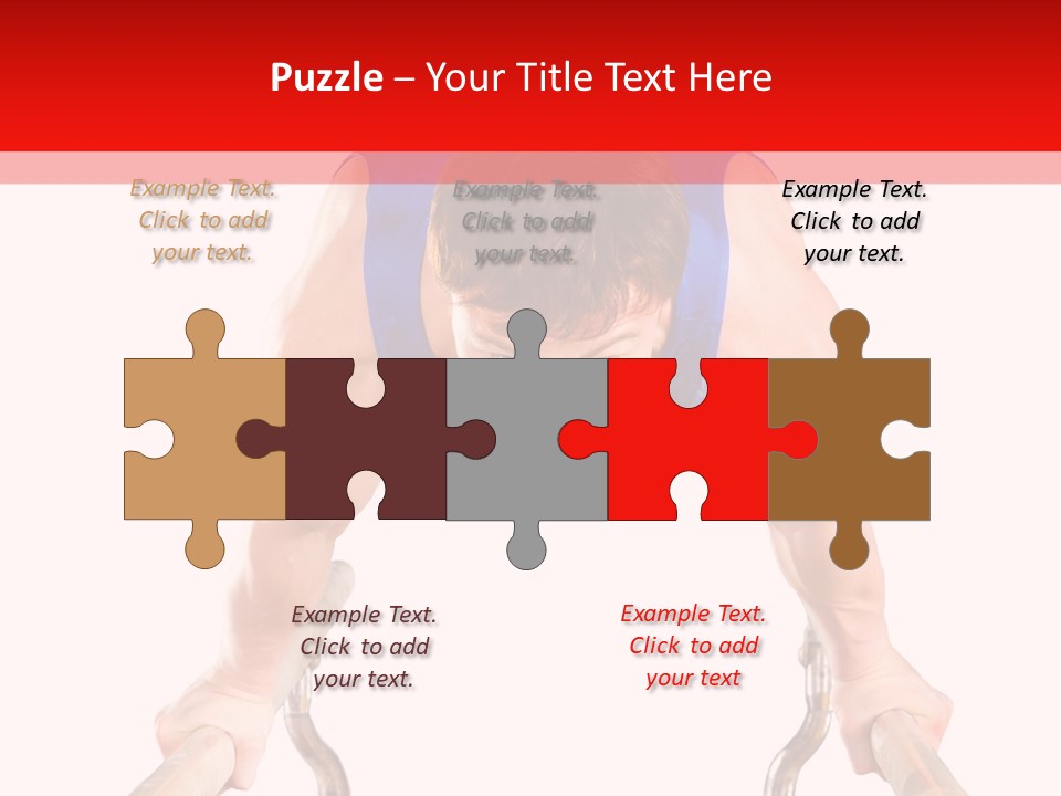 Vertical Person Gymnast PowerPoint Template