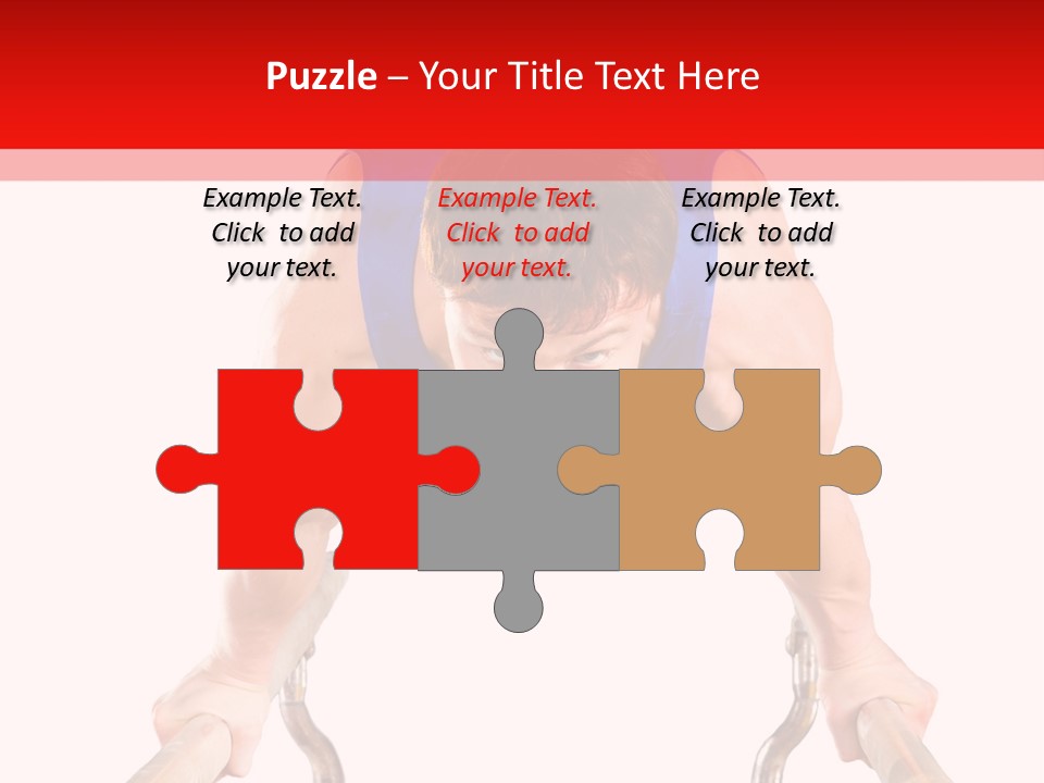 Vertical Person Gymnast PowerPoint Template