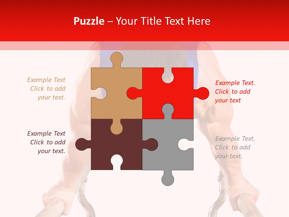 Vertical Person Gymnast PowerPoint Template