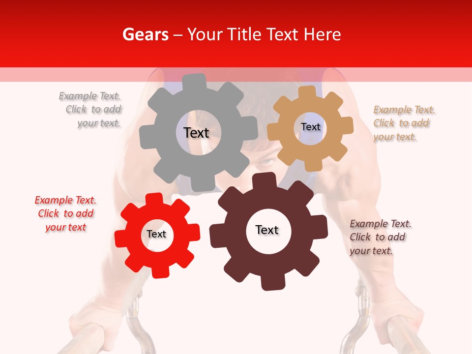 Vertical Person Gymnast PowerPoint Template