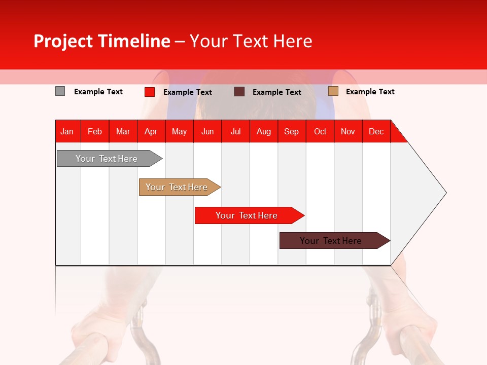 Vertical Person Gymnast PowerPoint Template
