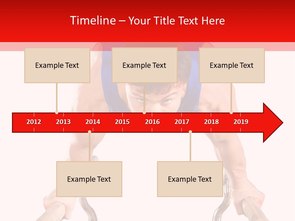 Vertical Person Gymnast PowerPoint Template