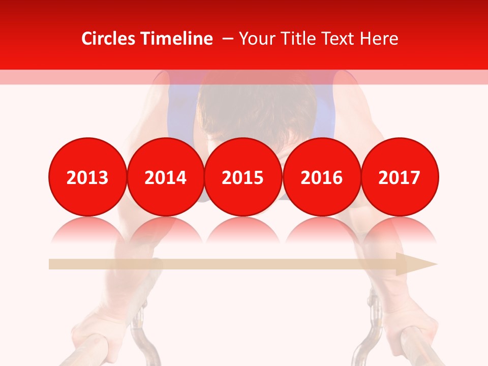 Vertical Person Gymnast PowerPoint Template