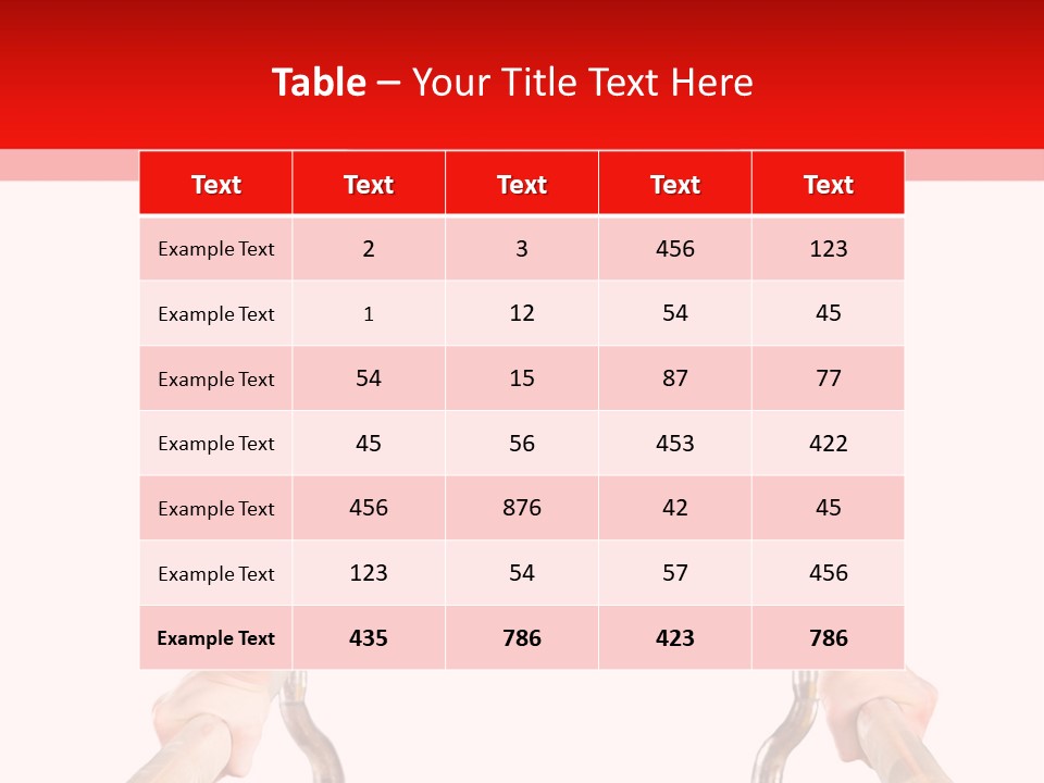 Vertical Person Gymnast PowerPoint Template