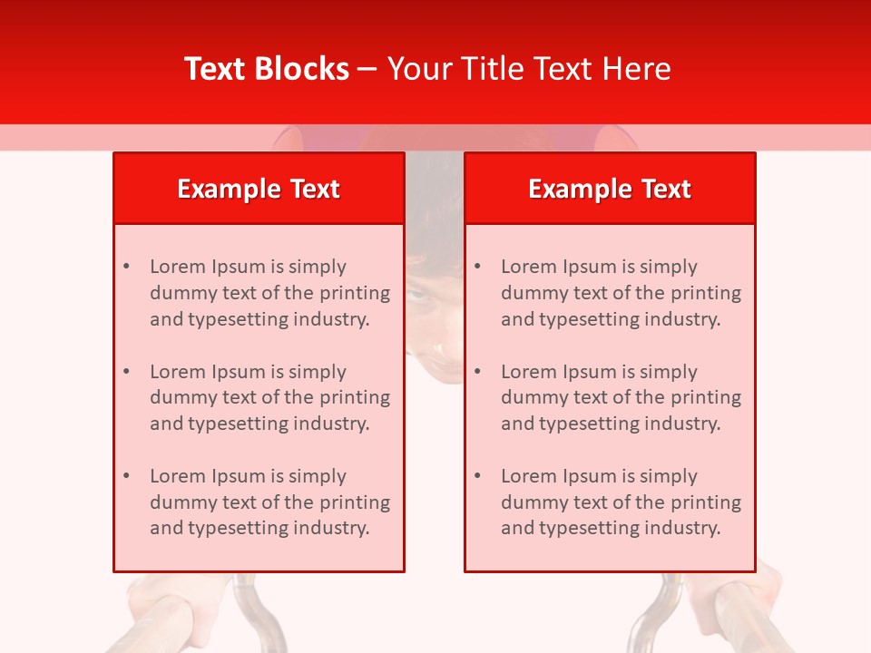 Vertical Person Gymnast PowerPoint Template