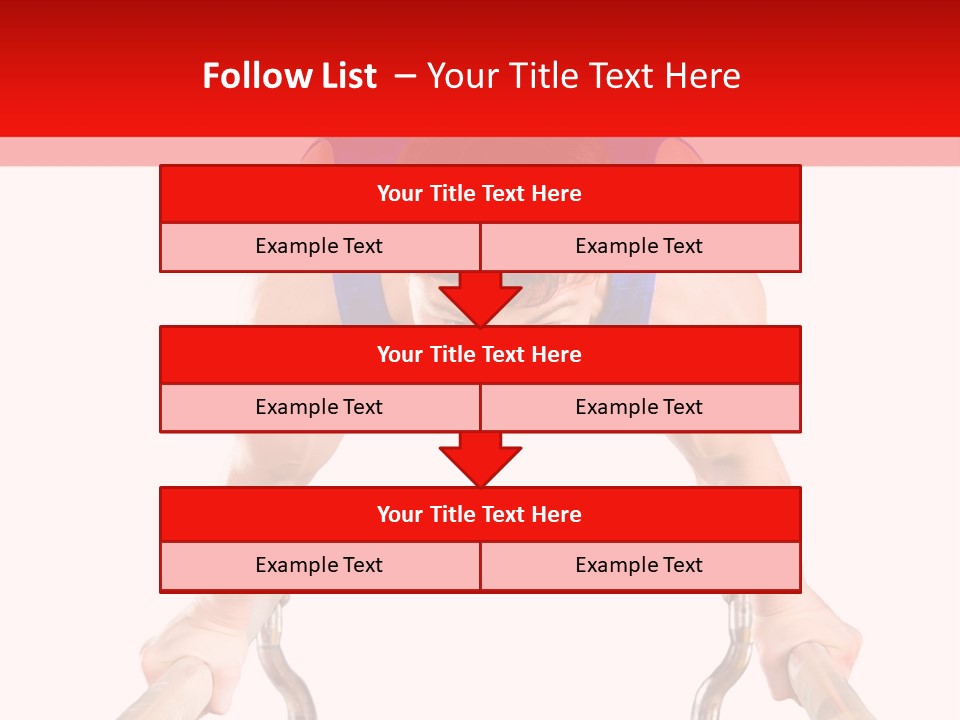 Vertical Person Gymnast PowerPoint Template