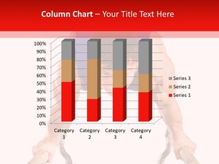 Vertical Person Gymnast PowerPoint Template