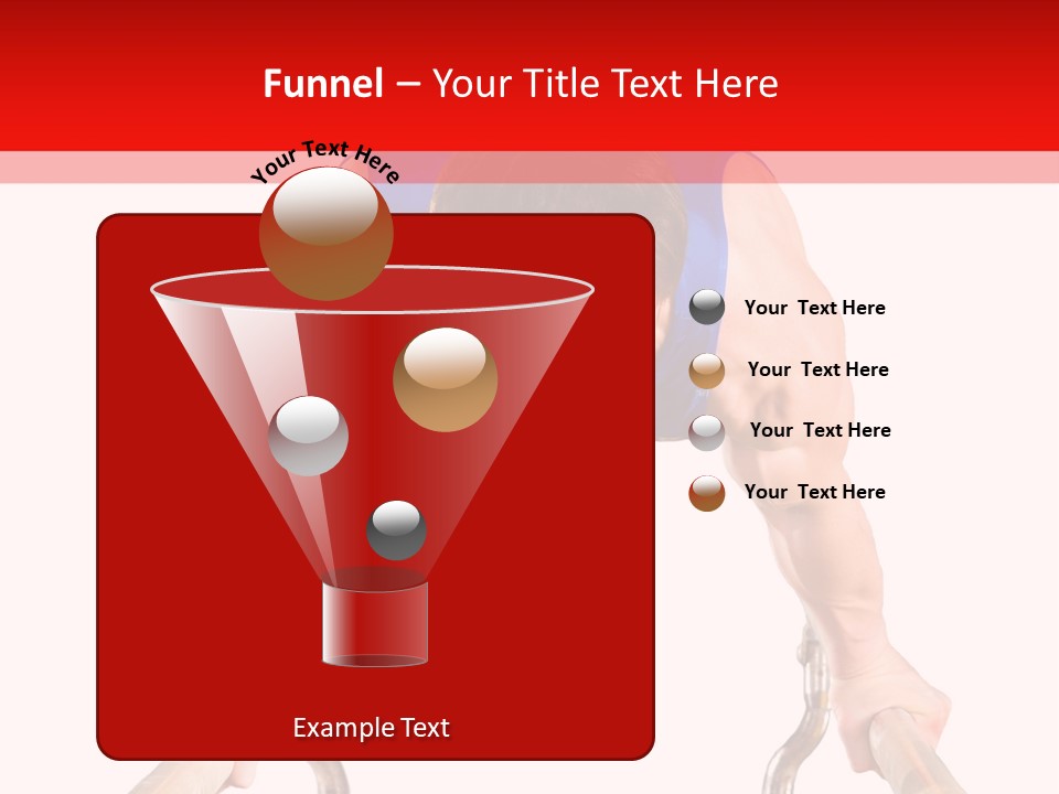 Vertical Person Gymnast PowerPoint Template