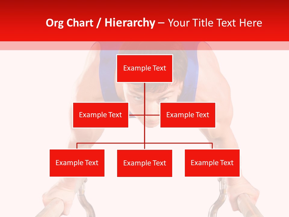 Vertical Person Gymnast PowerPoint Template