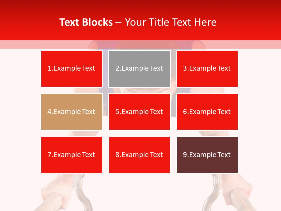 Vertical Person Gymnast PowerPoint Template