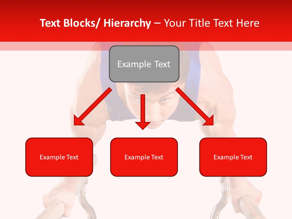 Vertical Person Gymnast PowerPoint Template