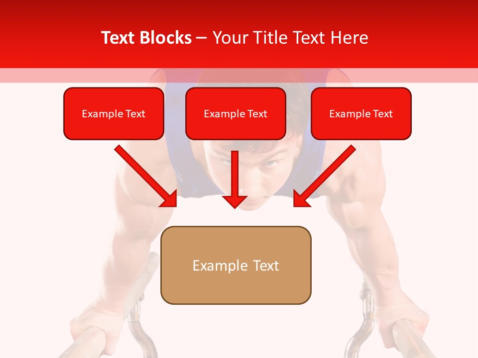 Vertical Person Gymnast PowerPoint Template