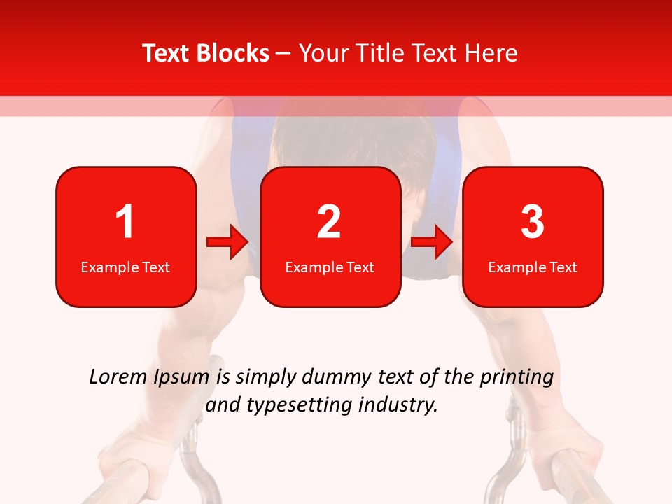 Vertical Person Gymnast PowerPoint Template