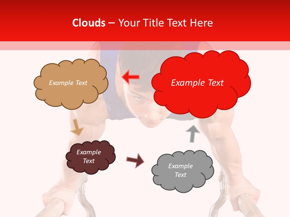 Vertical Person Gymnast PowerPoint Template
