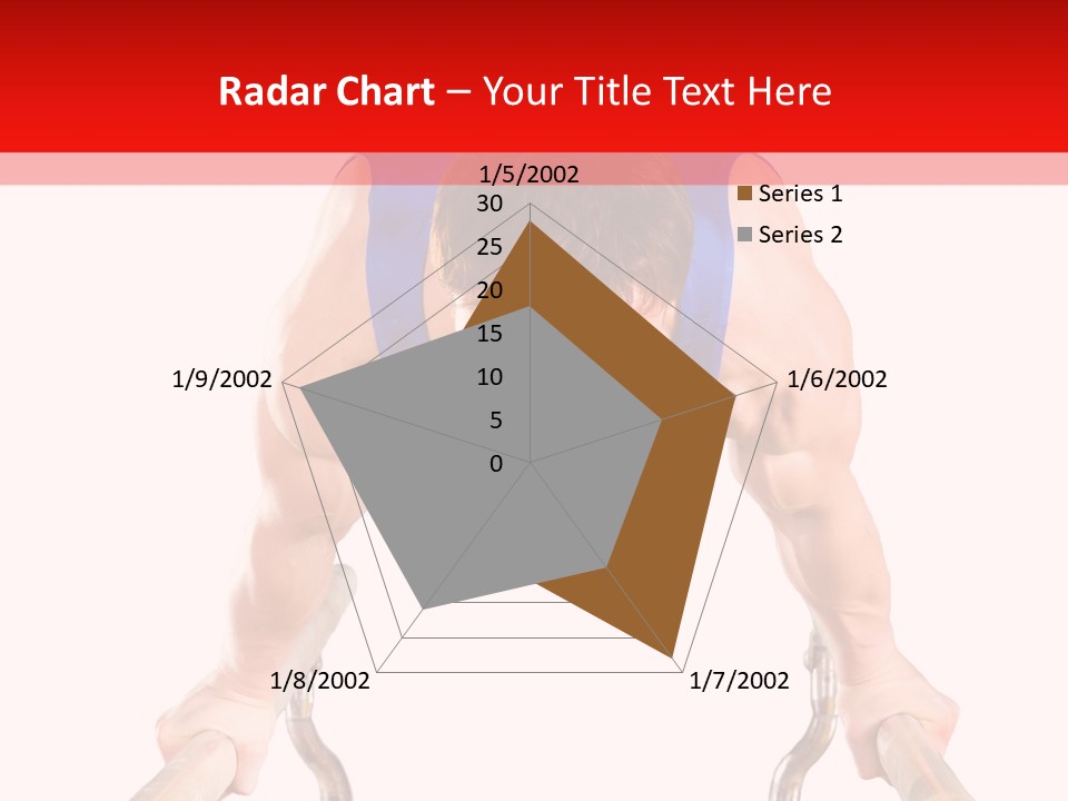 Vertical Person Gymnast PowerPoint Template