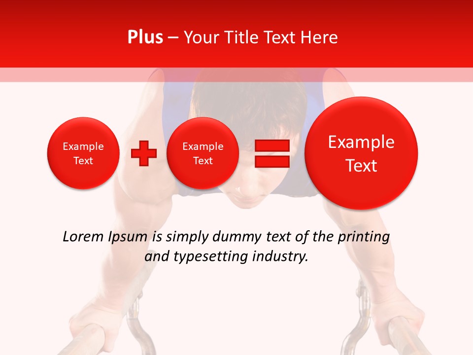 Vertical Person Gymnast PowerPoint Template