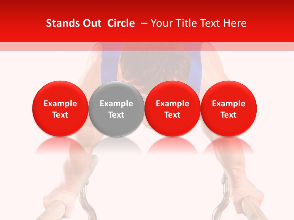 Vertical Person Gymnast PowerPoint Template