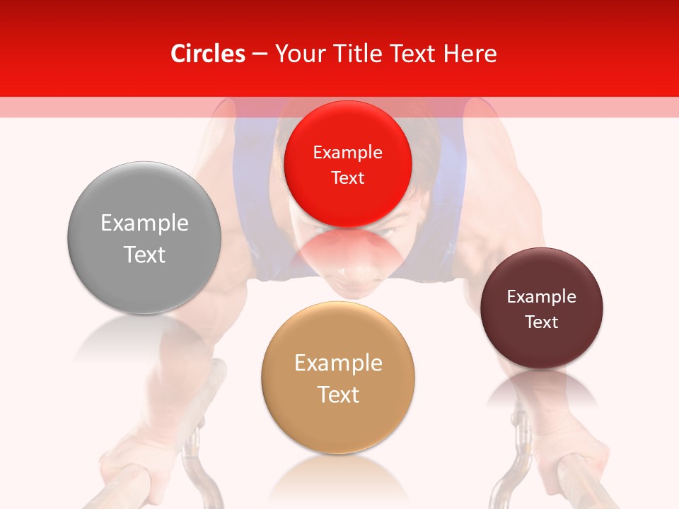 Vertical Person Gymnast PowerPoint Template