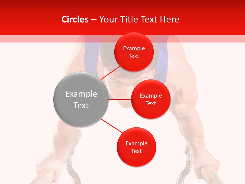 Vertical Person Gymnast PowerPoint Template