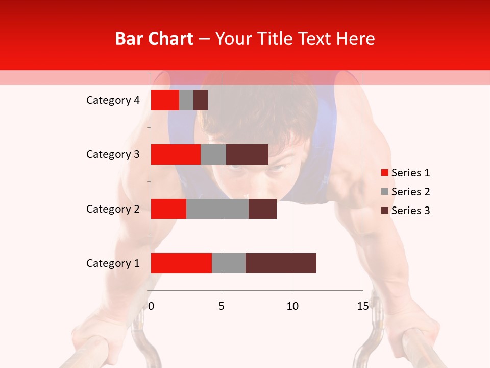 Vertical Person Gymnast PowerPoint Template