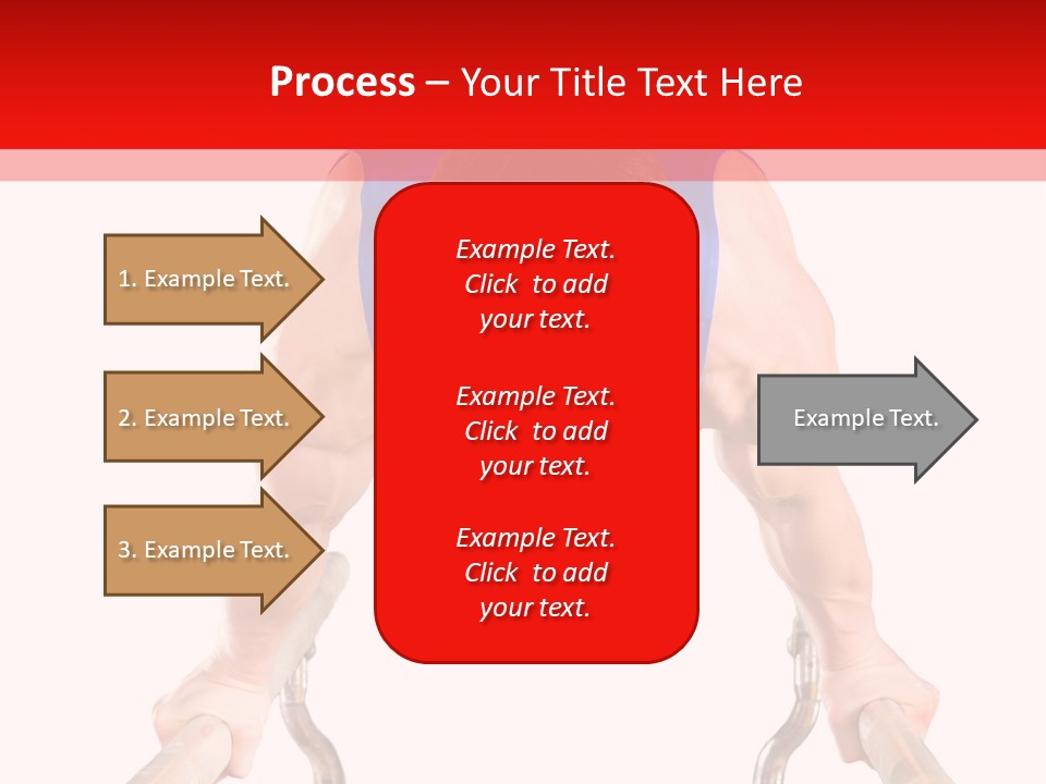 Vertical Person Gymnast PowerPoint Template