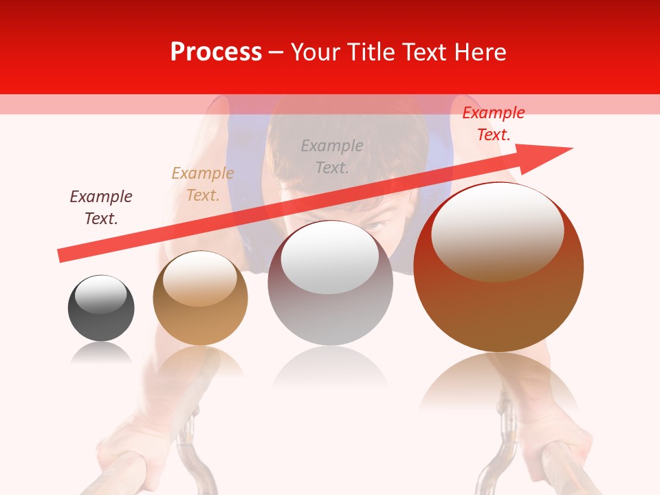 Vertical Person Gymnast PowerPoint Template