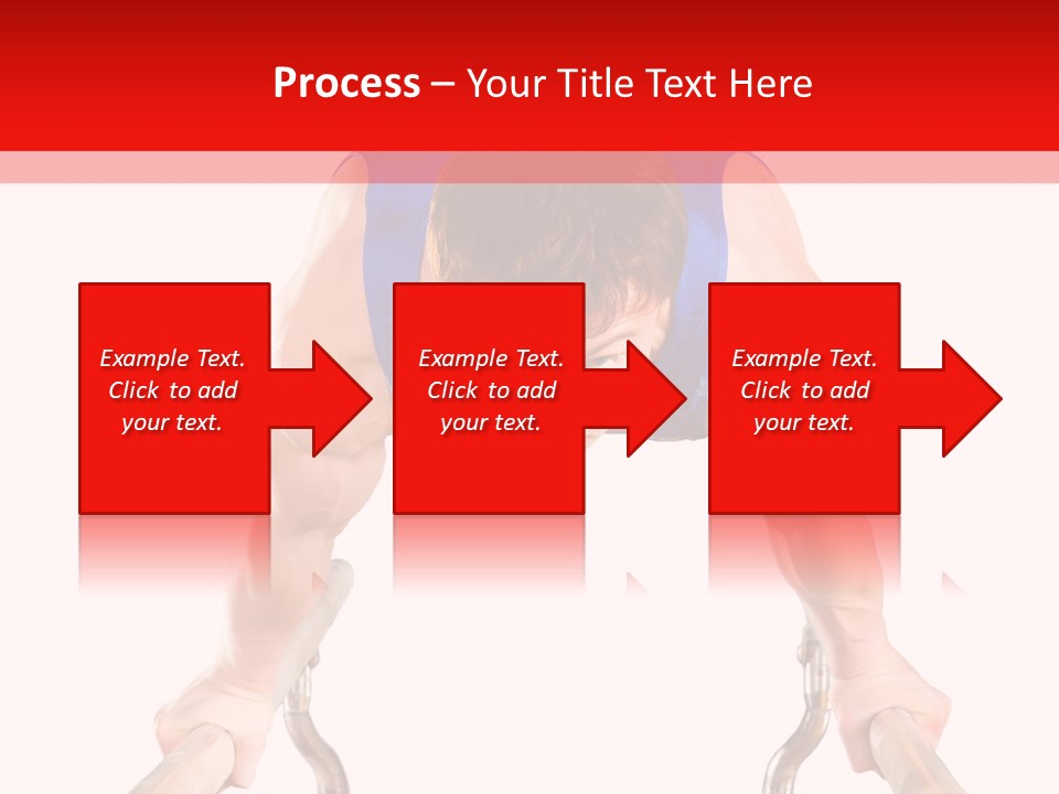 Vertical Person Gymnast PowerPoint Template