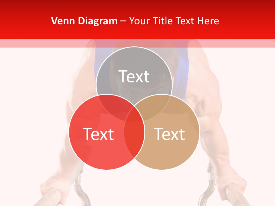 Vertical Person Gymnast PowerPoint Template