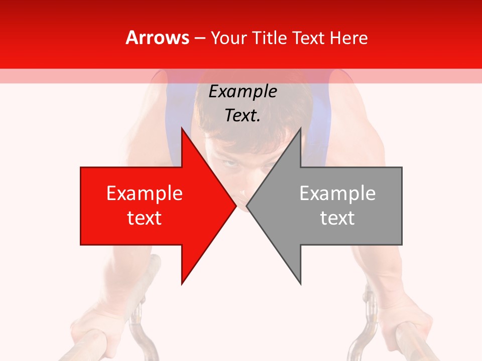 Vertical Person Gymnast PowerPoint Template