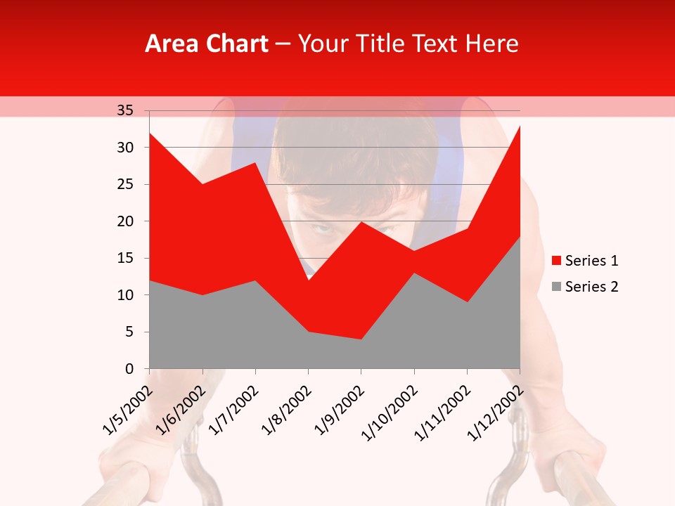 Vertical Person Gymnast PowerPoint Template
